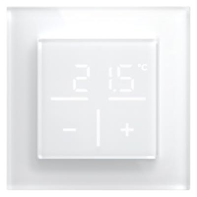 Homematic IP Glas-Wandthermostat mit 1-Fach Glasrahmen, weiß, Smart Home, misst Temperatur + Luftfeuchtigkeit, digitales Thermostat Heizkörper/Fußbodenheizung mit App, Alexa, Google Assistant Homematic IP Glas-Wandthermostat mit 1-Fach Glasrahmen, weiß, Smart Home, misst Temperatur + Luftfeuchtigkeit, digitales Thermostat Heizkörper/Fußbodenheizung mit App, Alexa, Google Assistant