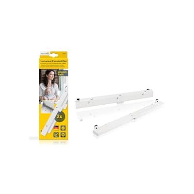 Schellenberg 46601 Universal-Fensterlüfter Passivlüftung für den Fensterflügel, Starterset/Doppelpack, Weiß Schellenberg 46601 Universal-Fensterlüfter Passivlüftung für den Fensterflügel, Starterset/Doppelpack, Weiß