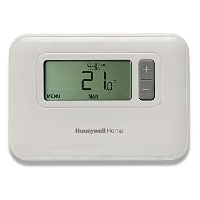Honeywell T3C110AEU T3 kabelgebundenes 7-Tage-Thermostat, programmierbar, Weiß Honeywell T3C110AEU T3 kabelgebundenes 7-Tage-Thermostat, programmierbar, Weiß