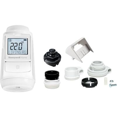 Honeywell Evohome Radiator Thermostat 1 Piece with Adapters Room for Room, Controlled Comfort, Simple. NEW Software Version. Honeywell Evohome Radiator Thermostat 1 Piece with Adapters Room for Room, Controlled Comfort, Simple. NEW Software Version.