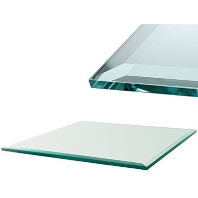 Euro Tische Glasplatte für Kaminofen und Tischplatte in 100x50cm Facettenschliff, Schutzplatte mit 6mm ESG Sicherheitsglas, Funkenschutzplatte, Glasboden für Kamin (Klarglas) Euro Tische Glasplatte für Kaminofen und Tischplatte in 100x50cm Facettenschliff, Schutzplatte mit 6mm ESG Sicherheitsglas, Funkenschutzplatte, Glasboden für Kamin (Klarglas)