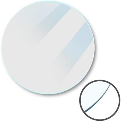 Euro Tische Glasplatte für Kaminofen und Tischplatte in Ø50cm Schutzplatte mit 6mm ESG Sicherheitsglas, Funkenschutzplatte, Glasboden für Kamin (Klarglas) Euro Tische Glasplatte für Kaminofen und Tischplatte in Ø50cm Schutzplatte mit 6mm ESG Sicherheitsglas, Funkenschutzplatte, Glasboden für Kamin (Klarglas)