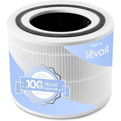 Levoit Original-Luftfilter für Core 300S Luftreiniger, HEPA-filter, Weiß hocheffizienter Aktivkohlefilter und Vorfilter, gegen 99,97% Allergene Staub, Pollen, Rauch Levoit Original-Luftfilter für Core 300S Luftreiniger, HEPA-filter, Weiß hocheffizienter Aktivkohlefilter und Vorfilter, gegen 99,97% Allergene Staub, Pollen, Rauch