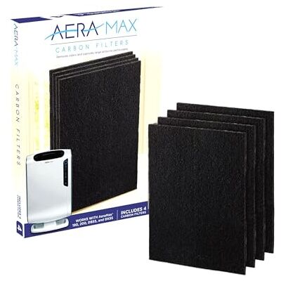 Fellowes Kohlefilter für Luftreiniger AeraMax DX55 und AeraMax DB55, Ersatzfilter, Karbonfilter, Carbonfilter, 4 Stück Fellowes Kohlefilter für Luftreiniger AeraMax DX55 und AeraMax DB55, Ersatzfilter, Karbonfilter, Carbonfilter, 4 Stück