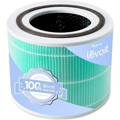Levoit Aktivkohlefilter für Core 300S Luftreiniger, gegen Rauch, Abgas 3-IN-1 HEPA Filter gegen 99,97% von Luftverschmutzung, Toxin Ersatzfilter Levoit Aktivkohlefilter für Core 300S Luftreiniger, gegen Rauch, Abgas 3-IN-1 HEPA Filter gegen 99,97% von Luftverschmutzung, Toxin Ersatzfilter