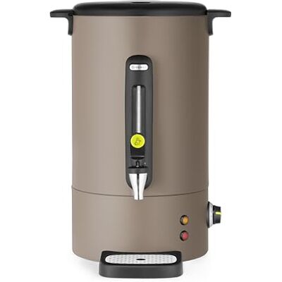 HENDI Heißgetränkespender, UNIQ, für Glühwein und Wasser, 16L, Taupe Tropffreier Zapfhahn, Wasserstandsanzeige, Glühweinkocher, Heißgetränkeautomat, 230V/1650W, 357x380x(H)502mm, Edelstahl, PP HENDI Heißgetränkespender, UNIQ, für Glühwein und Wasser, 16L, Taupe Tropffreier Zapfhahn, Wasserstandsanzeige, Glühweinkocher, Heißgetränkeautomat, 230V/1650W, 357x380x(H)502mm, Edelstahl, PP