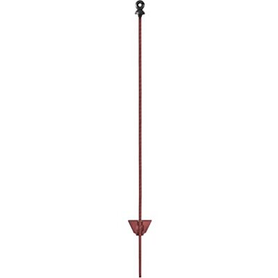 Eider Federstahlpfähle/Metallpfähle, Ausführung wählbar hochwertige Pfähle für den Weidezaun/Elektrozaun Made in Germany (105 cm Rot Schwarzer Ringisolator) Eider Federstahlpfähle/Metallpfähle, Ausführung wählbar hochwertige Pfähle für den Weidezaun/Elektrozaun Made in Germany (105 cm Rot Schwarzer Ringisolator)