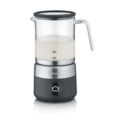 GRAEF. GRAEF MS802 Milchaufschäumer, Elektrisch, 500 ml, 5 Programme, Glaskännchen Elektrischer Milchaufschäumer für Cappuccino, Latte Macchiato, Kuh- und Pflanzenmilch, Touch-Display, Schoko-Funktion GRAEF. GRAEF MS802 Milchaufschäumer, Elektrisch, 500 ml, 5 Programme, Glaskännchen Elektrischer Milchaufschäumer für Cappuccino, Latte Macchiato, Kuh- und Pflanzenmilch, Touch-Display, Schoko-Funktion