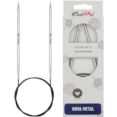 KnitPro Rundstricknadel 4,00 mm 100 cm, Silver KnitPro Rundstricknadel 4,00 mm 100 cm, Silver
