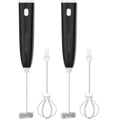 Rosenstein & Söhne Milchaufschäumer-Stick: 2er-Set 2in1-Akku-Milchaufschäumer, 800 mAh, 3 Stufen, 2 Aufsätze (Elektrische, USB) Rosenstein & Söhne Milchaufschäumer-Stick: 2er-Set 2in1-Akku-Milchaufschäumer, 800 mAh, 3 Stufen, 2 Aufsätze (Elektrische, USB)