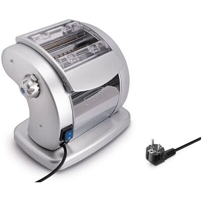 Imperia Pastapresto. Elektrische Nudelmaschine 100% Made in Italy. Frischpastamaschine aus Stahl mit 220V-Elektromotor. Elektrische Teigmaschine für Lasagne, Tagliolini, Fettuccine. Imperia Pastapresto. Elektrische Nudelmaschine 100% Made in Italy. Frischpastamaschine aus Stahl mit 220V-Elektromotor. Elektrische Teigmaschine für Lasagne, Tagliolini, Fettuccine.