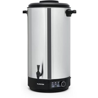 Klarstein Einkochautomat mit Hahn, 60L Glühweinkocher, Edelstahl-Glühweinkocher mit Zapfhahn, Großer Heißwasserspender, 2500W Einkochautomat für Getränke & Speisen, Elektrischer Einkochtopf 30-100°C Klarstein Einkochautomat mit Hahn, 60L Glühweinkocher, Edelstahl-Glühweinkocher mit Zapfhahn, Großer Heißwasserspender, 2500W Einkochautomat für Getränke & Speisen, Elektrischer Einkochtopf 30-100°C