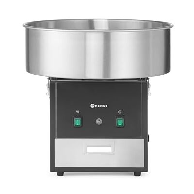 HENDI Zuckerwattemaschine, mit Zuckerspender, Schublade, herausnehmbare Schale, Überhitzungssicherung, Cotton Candy Machine, Zuckerwatte Maschine, 230V/1130W, 520x520x(H)503mm, Edelstahl, schwarz HENDI Zuckerwattemaschine, mit Zuckerspender, Schublade, herausnehmbare Schale, Überhitzungssicherung, Cotton Candy Machine, Zuckerwatte Maschine, 230V/1130W, 520x520x(H)503mm, Edelstahl, schwarz