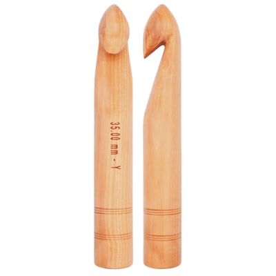KnitPro Basix Birch: Crochet Hooks: Single Ended: 20cm x 35.00mm, Birchwood, Multi-Colour, 35mm KnitPro Basix Birch: Crochet Hooks: Single Ended: 20cm x 35.00mm, Birchwood, Multi-Colour, 35mm