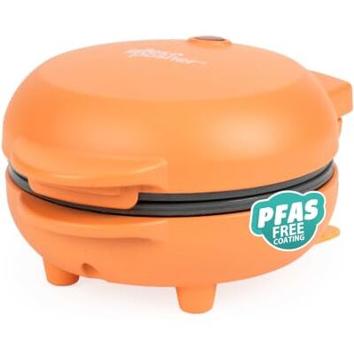 GILES & POSNER Funfair Mini-Grill, 11,5 cm, 550 W, orange 2 Min. Vorheizzeit, PFAS-freie Antihaftplatten, Garen ohne Öl, für Burger, Paninis und Frühstücksmuffins, kompakt GILES & POSNER Funfair Mini-Grill, 11,5 cm, 550 W, orange 2 Min. Vorheizzeit, PFAS-freie Antihaftplatten, Garen ohne Öl, für Burger, Paninis und Frühstücksmuffins, kompakt