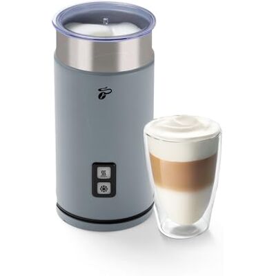 Tchibo Elektrischer Milchaufschäumer, Antihaftbeschichtung, warmer und kalter Milchschaum, 130 ml Fassungsvermögen, für Latte Macchiato, Cappuccino und Kakao, Grau Tchibo Elektrischer Milchaufschäumer, Antihaftbeschichtung, warmer und kalter Milchschaum, 130 ml Fassungsvermögen, für Latte Macchiato, Cappuccino und Kakao, Grau