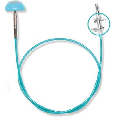 KnitPro NEU Knit Pro Mindful Swivel Seile für austauschbare Rundstricknadeln, 360 ° Drehmechanismus, (60 cm (Seillänge 35 cm)), Grün KnitPro NEU Knit Pro Mindful Swivel Seile für austauschbare Rundstricknadeln, 360 ° Drehmechanismus, (60 cm (Seillänge 35 cm)), Grün