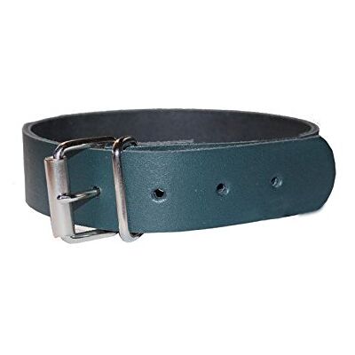 Lederriemen.com Leder Befestigungsriemen mit Rollschnalle, Fixierriemen, Lederriemen, Schnalle, Farbe:dunkelgrün, Größe:2cm breit x 40cm lang Lederriemen.com Leder Befestigungsriemen mit Rollschnalle, Fixierriemen, Lederriemen, Schnalle, Farbe:dunkelgrün, Größe:2cm breit x 40cm lang