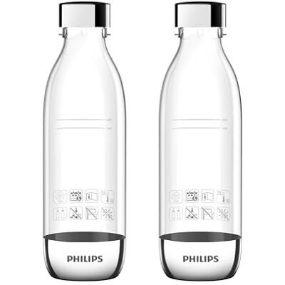 Philips Water Carbonating-Flaschen – 2 × 0,5 L, transparent Philips Water Carbonating-Flaschen – 2 × 0,5 L, transparent