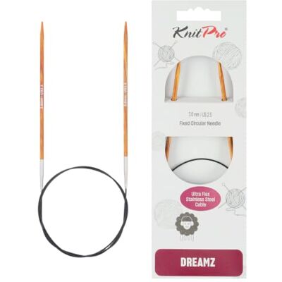 KnitPro Dreamz Rundstricknadeln mit festem Durchmesser, 100 cm (40 Zoll), 3,0 mm, US 2,5 KnitPro Dreamz Rundstricknadeln mit festem Durchmesser, 100 cm (40 Zoll), 3,0 mm, US 2,5