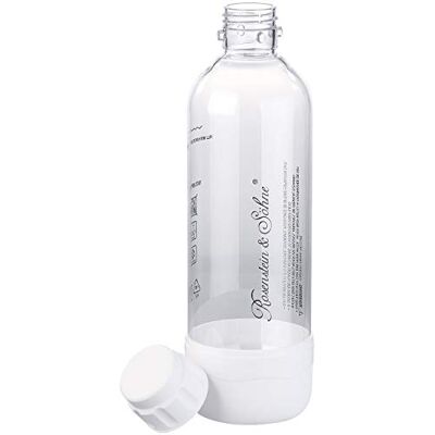 Rosenstein & Söhne Wassersprudler: PET-Flasche für Getränke-Sprudler WS-300.multi, 1 Liter (Soda Wassersprudler, Multi-Getränke und, Wasser) Rosenstein & Söhne Wassersprudler: PET-Flasche für Getränke-Sprudler WS-300.multi, 1 Liter (Soda Wassersprudler, Multi-Getränke und, Wasser)