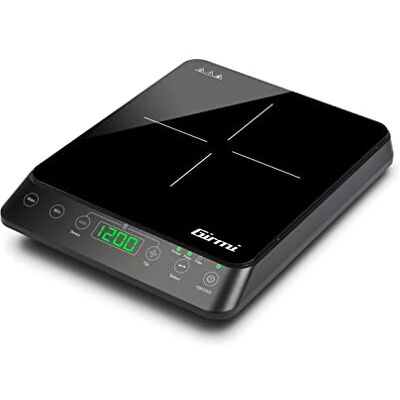 Girmi PI04 Induktionskochplatte, 2000 Watt, 10 Leistungsstufen, Schwarz Girmi PI04 Induktionskochplatte, 2000 Watt, 10 Leistungsstufen, Schwarz