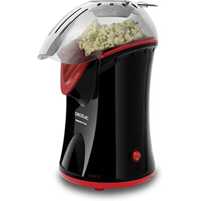 Cecotec Elektrische Popcornmaschine Fun&Taste P´Corn. 1200 W Heißluft, Popcorn in 2 Minuten fertig, Inklusive Messlöffel, Einfache Reinigung, Überhitzungsschutz Cecotec Elektrische Popcornmaschine Fun&Taste P´Corn. 1200 W Heißluft, Popcorn in 2 Minuten fertig, Inklusive Messlöffel, Einfache Reinigung, Überhitzungsschutz