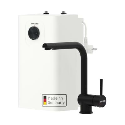 Eltron Kleinspeicher SNU 5 Plus mit Wasserhahn matt-schwarz MAE-B (Armatur Küche), sehr kompakt, antitropf-/thermostop-Funktion, Untertischboiler 5 Liter Niederdruck mit Stecker, 2 kW, 208119 Eltron Kleinspeicher SNU 5 Plus mit Wasserhahn matt-schwarz MAE-B (Armatur Küche), sehr kompakt, antitropf-/thermostop-Funktion, Untertischboiler 5 Liter Niederdruck mit Stecker, 2 kW, 208119