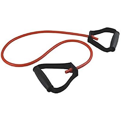 GIMA Latexschlauch mit Griffen aus thermoplastischem Gummi oder TPR, Farbe Rot, Widerstandsstufe Mittel, Länge 125 cm. GIMA Latexschlauch mit Griffen aus thermoplastischem Gummi oder TPR, Farbe Rot, Widerstandsstufe Mittel, Länge 125 cm.