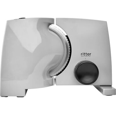 Ritter nova 1 Duo Plus Elektrischer Allesschneider & Schneidemaschine aus Metall mit ECO-Motor, Made in Germany, Grau Ritter nova 1 Duo Plus Elektrischer Allesschneider & Schneidemaschine aus Metall mit ECO-Motor, Made in Germany, Grau