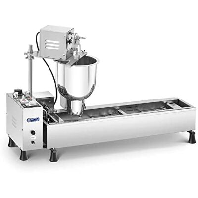 Royal Catering Donut-Maschine Profi vollautomatisch Edelstahl 450 Donuts/h 3000 W 10 l Fassungsvermögen Royal Catering Donut-Maschine Profi vollautomatisch Edelstahl 450 Donuts/h 3000 W 10 l Fassungsvermögen