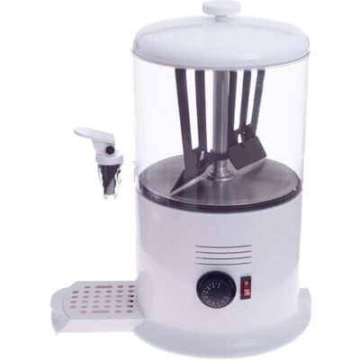 Allpax Kakaodispenser, Getränkespender mit Zapfhahn aus Kunststoff, 6 l Heißgetränkespender für Trinkschokolade, Tee, Milch, Glühwein und mehr, bis 90 °C, 1200 W, weiß Allpax Kakaodispenser, Getränkespender mit Zapfhahn aus Kunststoff, 6 l Heißgetränkespender für Trinkschokolade, Tee, Milch, Glühwein und mehr, bis 90 °C, 1200 W, weiß