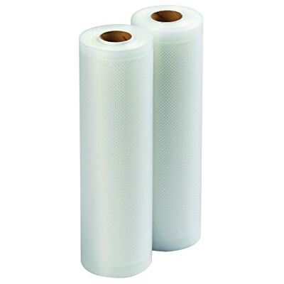 DOMO 2er Rollen Einschweißfolie für Vakuumiergeräte Folienschweißgeräte, 20cm x 6m; DO316L / DO327L DOMO 2er Rollen Einschweißfolie für Vakuumiergeräte Folienschweißgeräte, 20cm x 6m; DO316L / DO327L