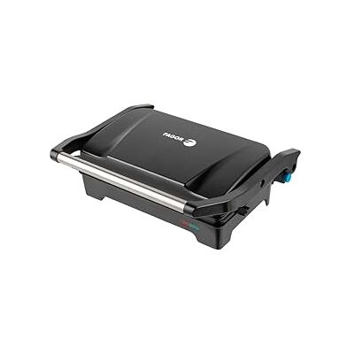 Fagor Commercial FAGOR EasyGrill Elektrogrill, multifunktional, 1200 W, mit 180-Grad-Öffnung, XL-Grillplatte mit Antihaftbeschichtung für Fleisch, Gemüse und Sandwiches, konstante Temperatur und einfache Reinigung Fagor Commercial FAGOR EasyGrill Elektrogrill, multifunktional, 1200 W, mit 180-Grad-Öffnung, XL-Grillplatte mit Antihaftbeschichtung für Fleisch, Gemüse und Sandwiches, konstante Temperatur und einfache Reinigung