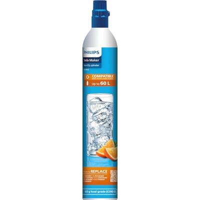 Philips Water ADD913/10 Sprudelwasserbereiter CO2-Zylinder, Edelstahl Philips Water ADD913/10 Sprudelwasserbereiter CO2-Zylinder, Edelstahl