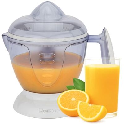 Clatronic ® Saftpresse elektrisch automatische Start-/Stoppfunktion 1,2 Liter Orangensaftpresse inkl. 2 Presskegel Aromadeckel Rechts-Linkslauf Orangenpresse elektrisch ZP 3066 Clatronic ® Saftpresse elektrisch automatische Start-/Stoppfunktion 1,2 Liter Orangensaftpresse inkl. 2 Presskegel Aromadeckel Rechts-Linkslauf Orangenpresse elektrisch ZP 3066