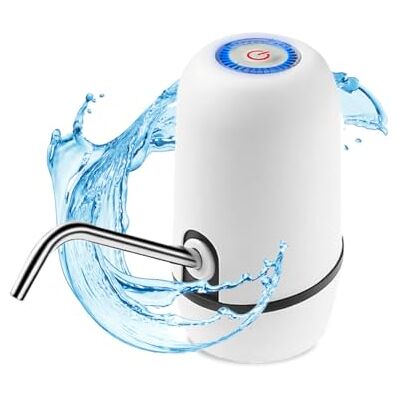 NK Automatischer Wasserspender, Langlebige USB Aufladung, Edelstahl Dosierer, BPA-frei, Tragbar, Für Flaschen 1.5, 5.7, 10, 11.3, 15, 18.9L weiß, 16 cm NK Automatischer Wasserspender, Langlebige USB Aufladung, Edelstahl Dosierer, BPA-frei, Tragbar, Für Flaschen 1.5, 5.7, 10, 11.3, 15, 18.9L weiß, 16 cm