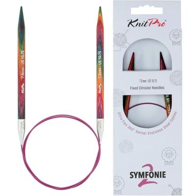 KnitPro Symfonie feste Rundstricknadeln, 80 cm, 7 mm, 2 Stück KnitPro Symfonie feste Rundstricknadeln, 80 cm, 7 mm, 2 Stück