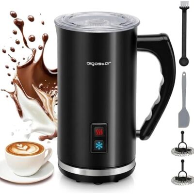 Aigostar Milchaufschäumer Elektrisch 500W Automatischer Milchschäumer für Heißer & Kalter Milchschaum, Heiße Schokolade, Cappuccino & Latte, 240ml Antihaft-Milchwärmer Aigostar Milchaufschäumer Elektrisch 500W Automatischer Milchschäumer für Heißer & Kalter Milchschaum, Heiße Schokolade, Cappuccino & Latte, 240ml Antihaft-Milchwärmer