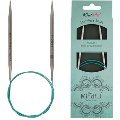 KnitPro 36121 Rundstricknadel Mindful 5,00 mm englisch, Blaugrün, 5 mm, 100 cm KnitPro 36121 Rundstricknadel Mindful 5,00 mm englisch, Blaugrün, 5 mm, 100 cm