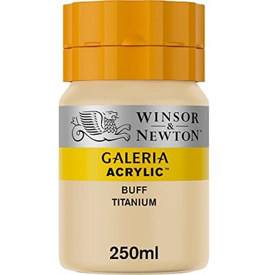 Winsor & Newton 2137060 Galeria Acrylfarbe, hohe Pigmentierung, lichtecht, buttrige Konsistenz, 250 ml Tube Gelbliches Titan Winsor & Newton 2137060 Galeria Acrylfarbe, hohe Pigmentierung, lichtecht, buttrige Konsistenz, 250 ml Tube Gelbliches Titan