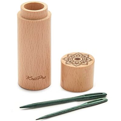 KnitPro The Mindful Collection Holz Stopfen Nadeln Setzen 1 Setzen, Blaugrün KnitPro The Mindful Collection Holz Stopfen Nadeln Setzen 1 Setzen, Blaugrün