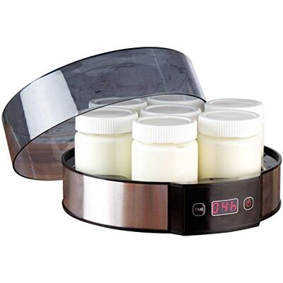Rosenstein & Söhne Jogurtmaker: Joghurt-Maker mit Zeitschaltuhr, 7 Portionsgläser je 190 ml, 20 Watt (Joghurt-Zubereiter, Joghurtzubereitung, frei) Rosenstein & Söhne Jogurtmaker: Joghurt-Maker mit Zeitschaltuhr, 7 Portionsgläser je 190 ml, 20 Watt (Joghurt-Zubereiter, Joghurtzubereitung, frei)