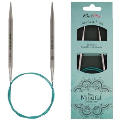 KnitPro 36062 Rundstricknadel Mindful 5,50 mm englisch, Blaugrün, 5,5 mm, 40 cm KnitPro 36062 Rundstricknadel Mindful 5,50 mm englisch, Blaugrün, 5,5 mm, 40 cm