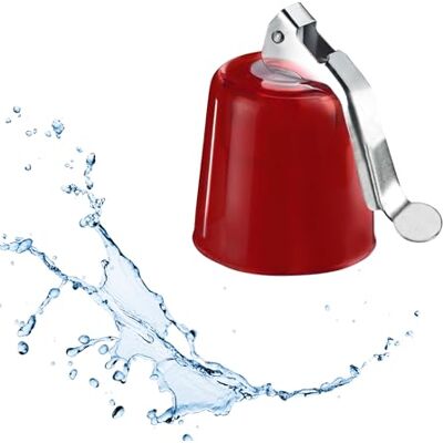 Westmark Flaschenverschluss, Kunststoff, Rot, Glocke, 44462270 Westmark Flaschenverschluss, Kunststoff, Rot, Glocke, 44462270
