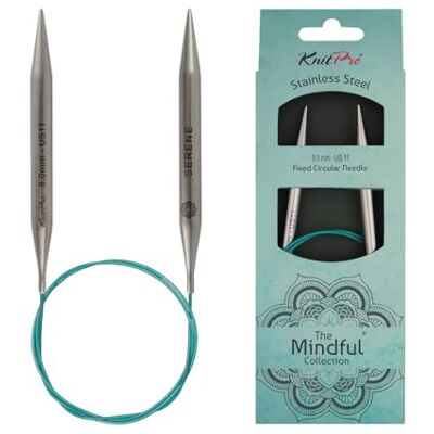 KnitPro 36066 Rundstricknadel Mindful 8,00 mm englisch, Blaugrün, 8 mm, 40 cm KnitPro 36066 Rundstricknadel Mindful 8,00 mm englisch, Blaugrün, 8 mm, 40 cm