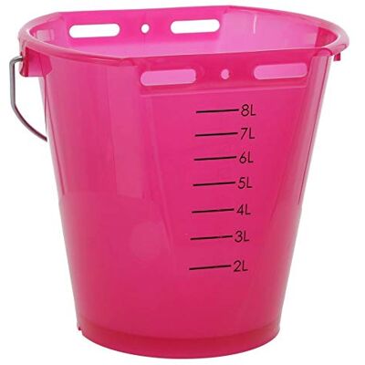Kerbl Tränkeeimer (Viehtränkeeimer, Eimer) rosa transparent, mit Skala, ohne Zubehör 14268 Kerbl Tränkeeimer (Viehtränkeeimer, Eimer) rosa transparent, mit Skala, ohne Zubehör 14268