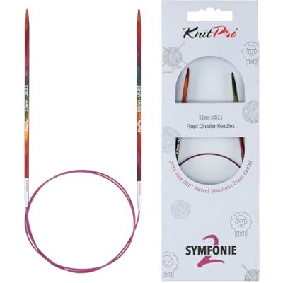 KnitPro Symfonie feste Rundstricknadeln, 40 cm, 3 mm, 2 Stück KnitPro Symfonie feste Rundstricknadeln, 40 cm, 3 mm, 2 Stück