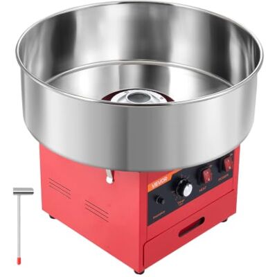 VEVOR Zuckerwattemaschine 1000 W Elektrischer Zuckerwattebereiter Rot für Geburtstagsfeiern und Familienfeste, mit Zuckerschaufel, Aufbewahrungsschublade, Überhitzungs- und Überlastungsschutz VEVOR Zuckerwattemaschine 1000 W Elektrischer Zuckerwattebereiter Rot für Geburtstagsfeiern und Familienfeste, mit Zuckerschaufel, Aufbewahrungsschublade, Überhitzungs- und Überlastungsschutz