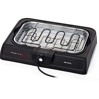 Ariete 00C073300AR0 Party Grill 733 elektrischer Tischgrill, 2200 W, schwarz Ariete 00C073300AR0 Party Grill 733 elektrischer Tischgrill, 2200 W, schwarz